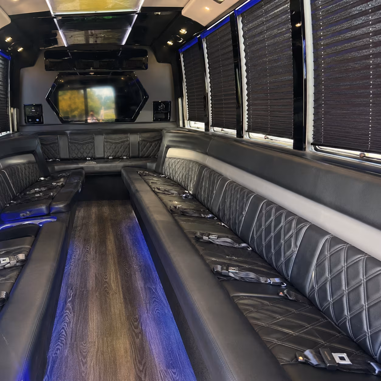 large scale bus fleets for plymouth corporate events and trade shows