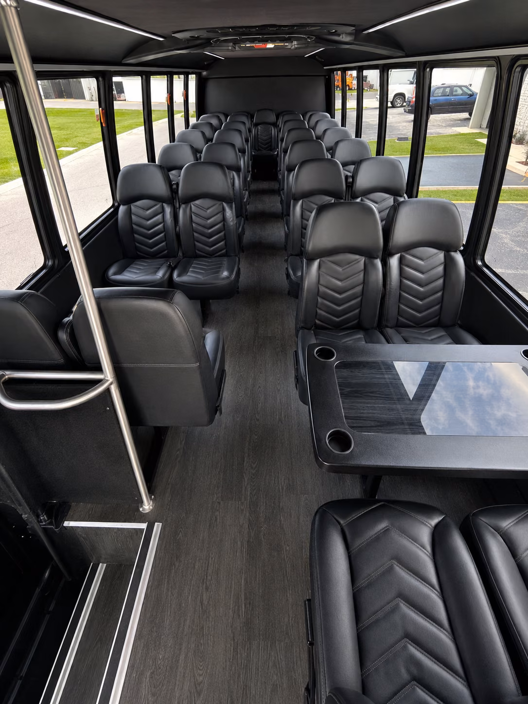 plymouth 20 passenger minibus interior