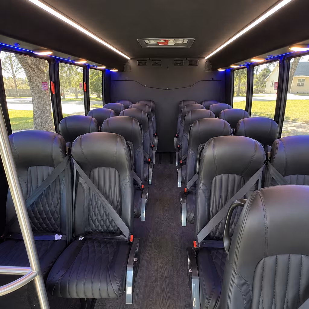 plymouth 25 passenger minibus inside