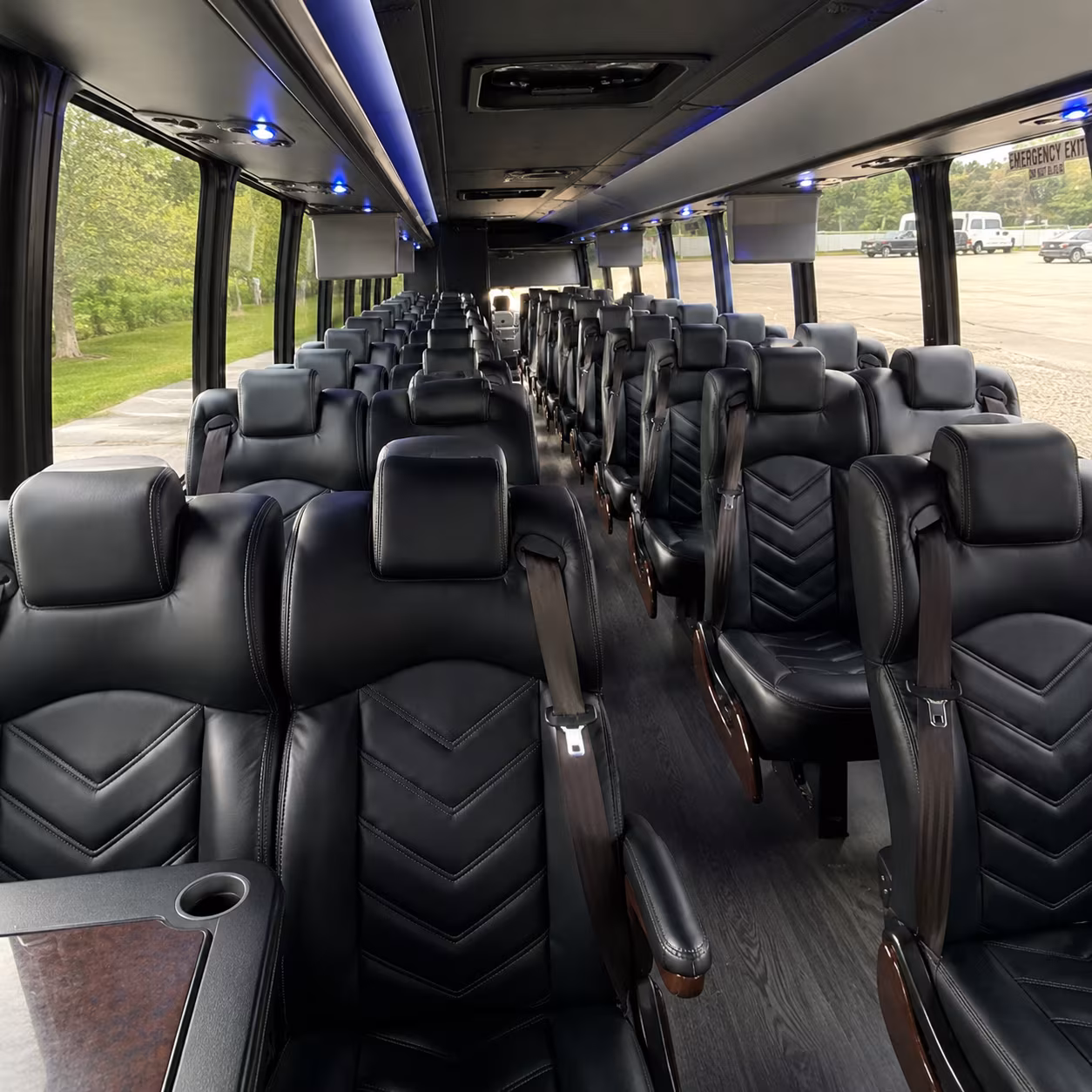 plymouth 35 passenger minibus interior