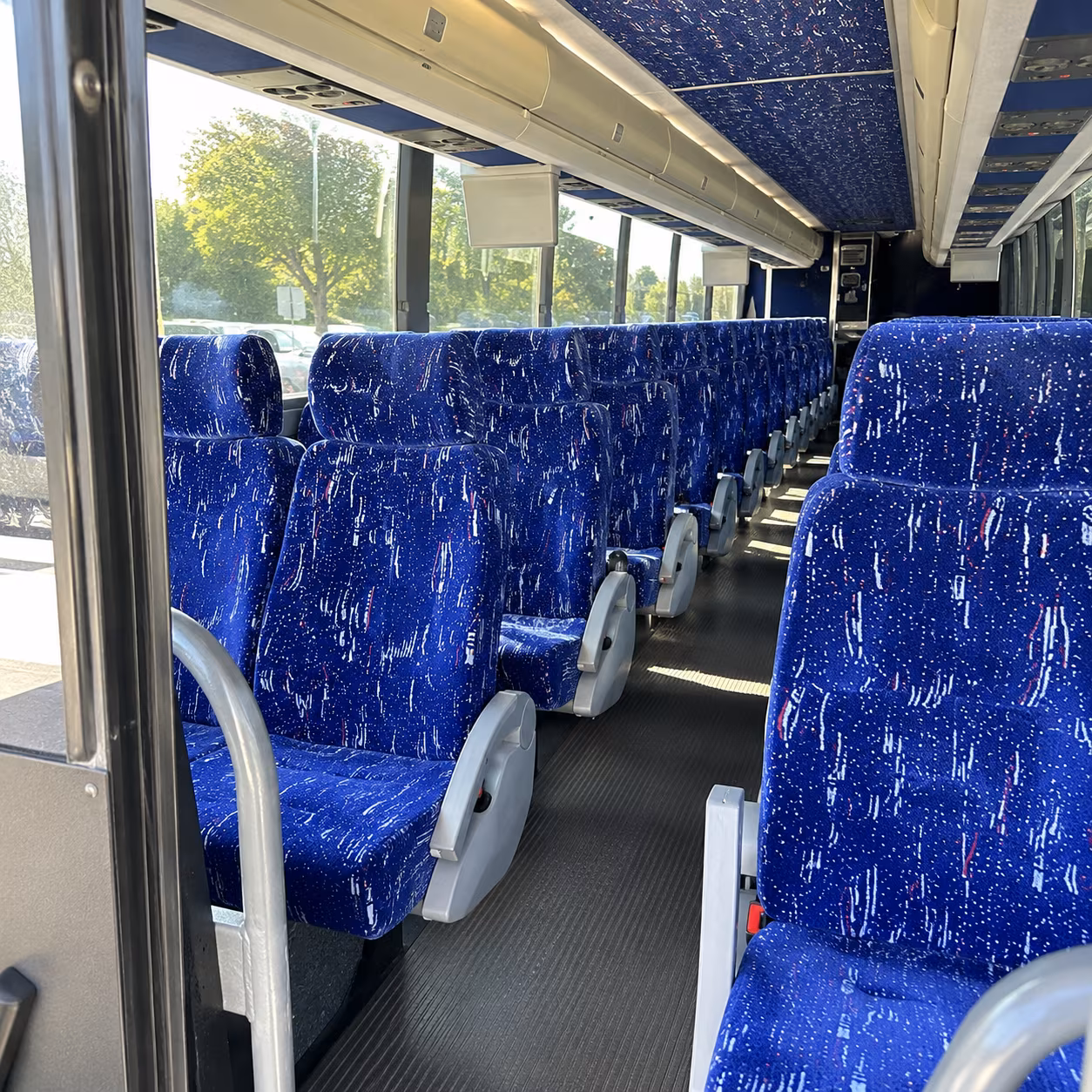 plymouth 50 passenger charter bus inside