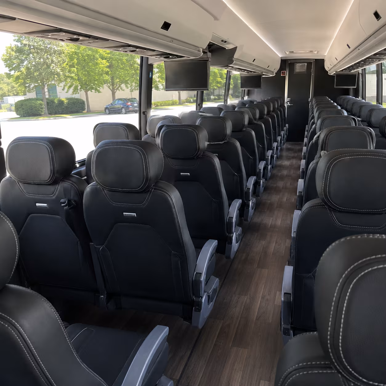 plymouth 56 passenger charter bus interior