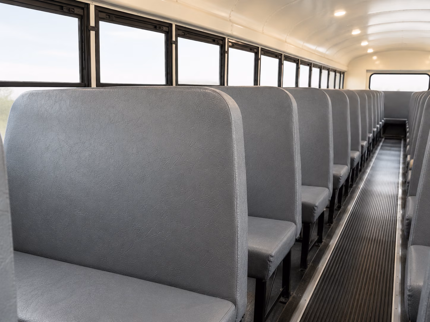plymouth school bus inside
